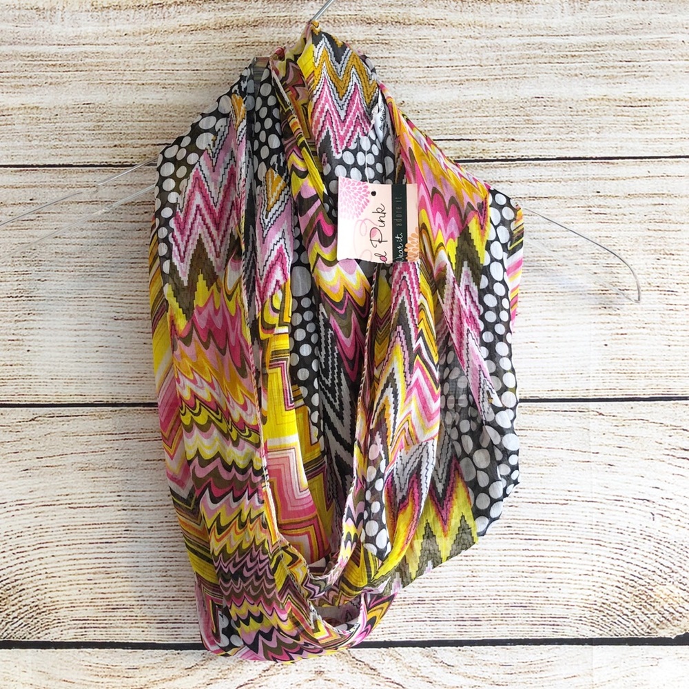 NWT Colorful Infinity Scarf
